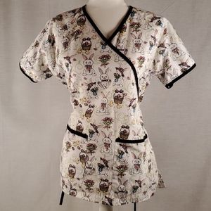 Easter Bunny scrub top